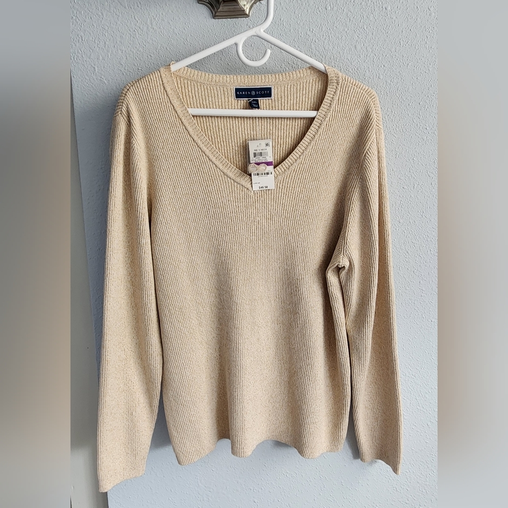 Karen Scott  Long Sleeves Sweater.